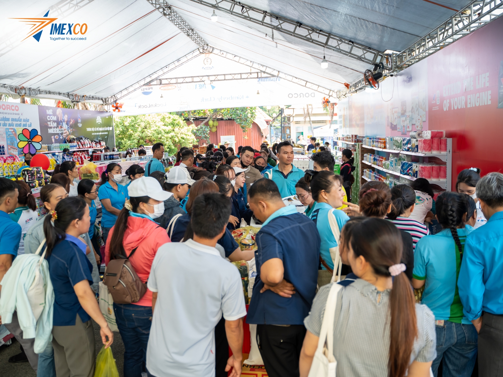 Hoạt động tương tác tại hội chợ