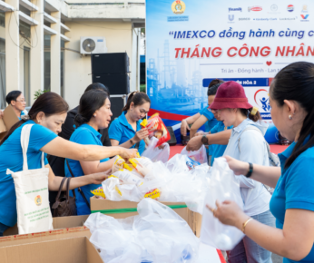 imexco tổ chức hội chợ tháng công nhân